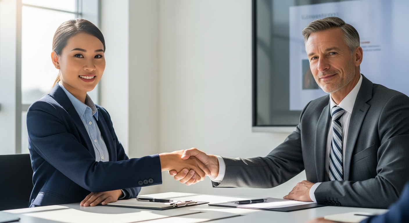 Nhân sự và doanh nghiệp trao đổi công việc